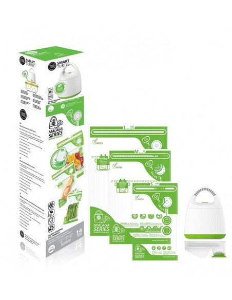 FOSA Reusable Vacuum Food Storage Bags Sous Vide Bag 3 Sizes (Combo pack with Pump, V-adapter, 3 sizes Vac. bags) VB50003