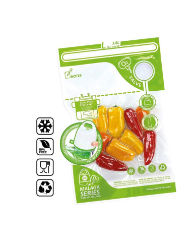 FOSA Reusable Vacuum Food Storage Bags Sous Vide Bag 3 Sizes, L size 10”x14” (10pcs/pack) VB10103