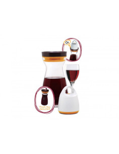 FOSA O2Go Combo set, Vacuum unit plus glass jug 34oz and pouch bag (out of stock) 2
